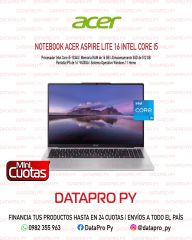 Notebook Acer Aspire Lite 16 Intel Core i5